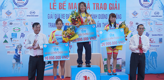 Kết thúc giải xe đạp nữ quốc tế Bình Dương mở rộng – Tranh cúp Biwase lần thứ V - năm 2015.