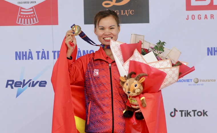 Tay đua nữ BIWASE Bình Dương mở hàng huy chương vàng cho đoàn thể thao Việt Nam
