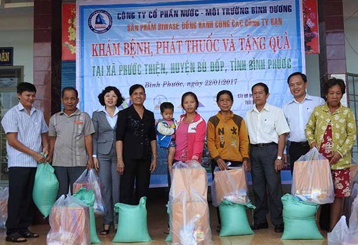 Biwase thăm, chúc tết đồn biên phòng và nhân dân huyện Bù Đốp, Bình Phước