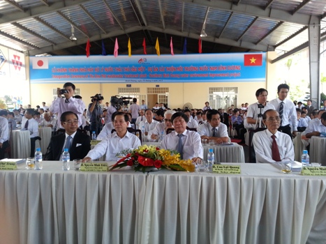 Ông Nguyễn Minh Triết - Nguyên Chủ tịch nước CHXHCN Việt Nam đến dự Lễ khánh thành