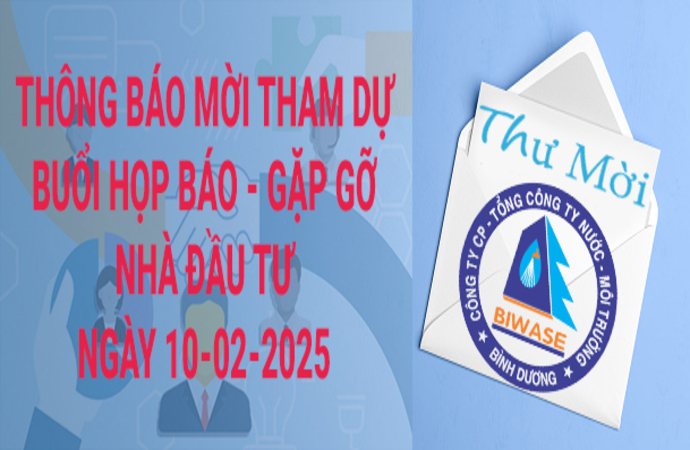 THÔNG BÁO MỜI THAM DỰ BUỔI HỌP BÁO, GẶP GỠ NHÀ ĐẦU TƯ