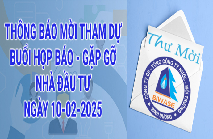 THÔNG BÁO MỜI THAM DỰ BUỔI HỌP BÁO, GẶP GỠ NHÀ ĐẦU TƯ