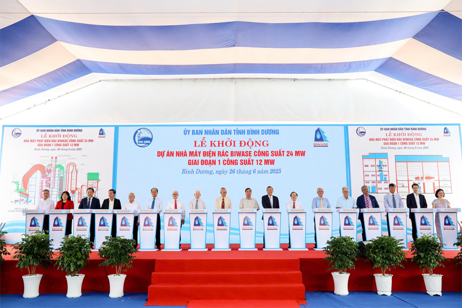 Lễ khởi động Dự án Nhà máy điện rác BIWASE công suất 24MW