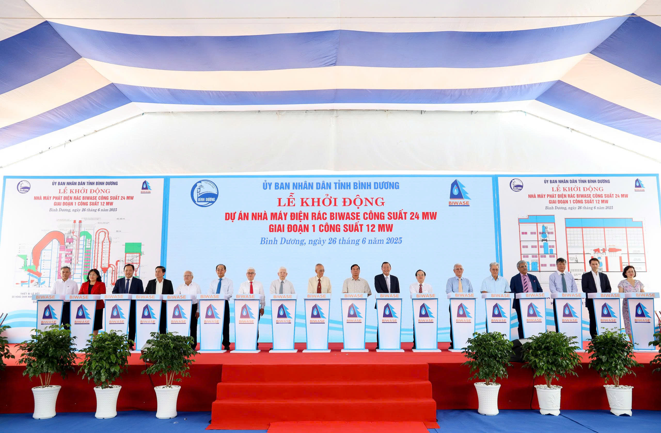 Lễ khởi động Dự án Nhà máy điện rác BIWASE công suất 24MW