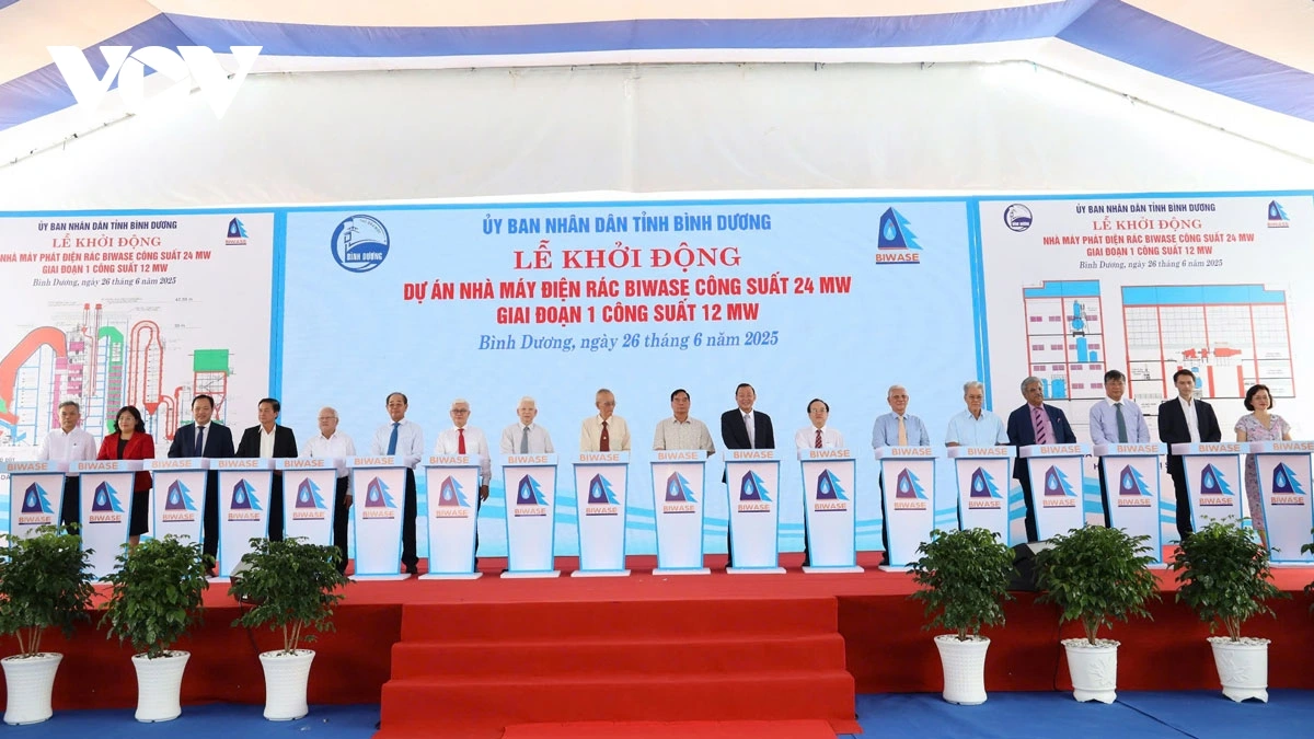 BIWASE khởi động nhà máy điện rác thứ 2 có tỷ lệ tro xỉ thấp nhất