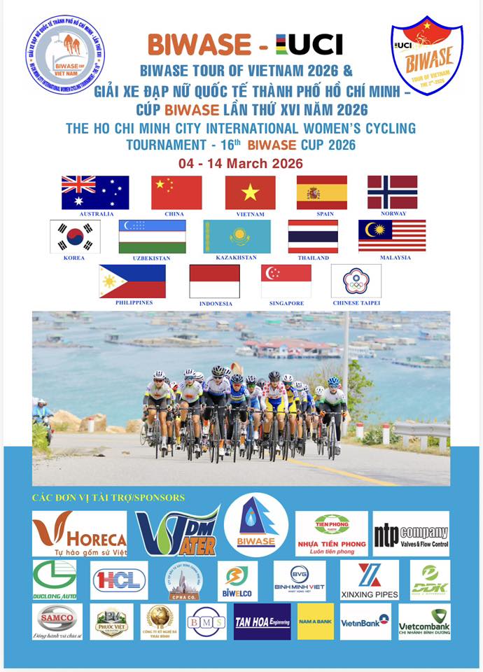 Lộ trình thi đấu chặng 1 của giải “Biwase Tour of Vietnam 2026”