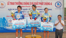 Chặng 6: Bình Phước - Bình Dương "Giải xe đạp nữ quốc tế Bình Dương mở rộng lần 1 - 2011 cúp BIWASE"