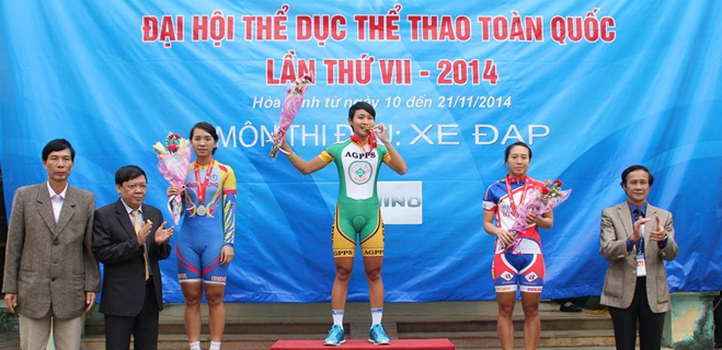 Đại hội TDTT toàn quốc 2014 - Kết quả giải xe đạp nữ từ ngày 13-16/11/2014