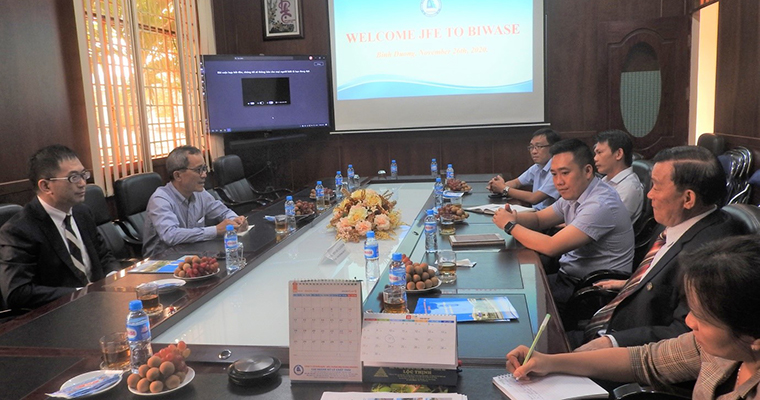 Chủ tịch Biwase tiếp kiến giám đốc Công ty JFE Việt Nam