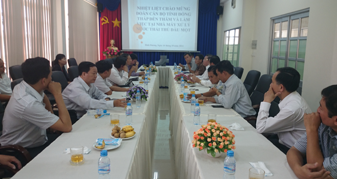 Đoàn cán bộ công ty DOWACO và chính quyền thành phố Cao Lãnh - Đồng Tháp đến tham quan học tập kinh nghiệm tại BIWASE